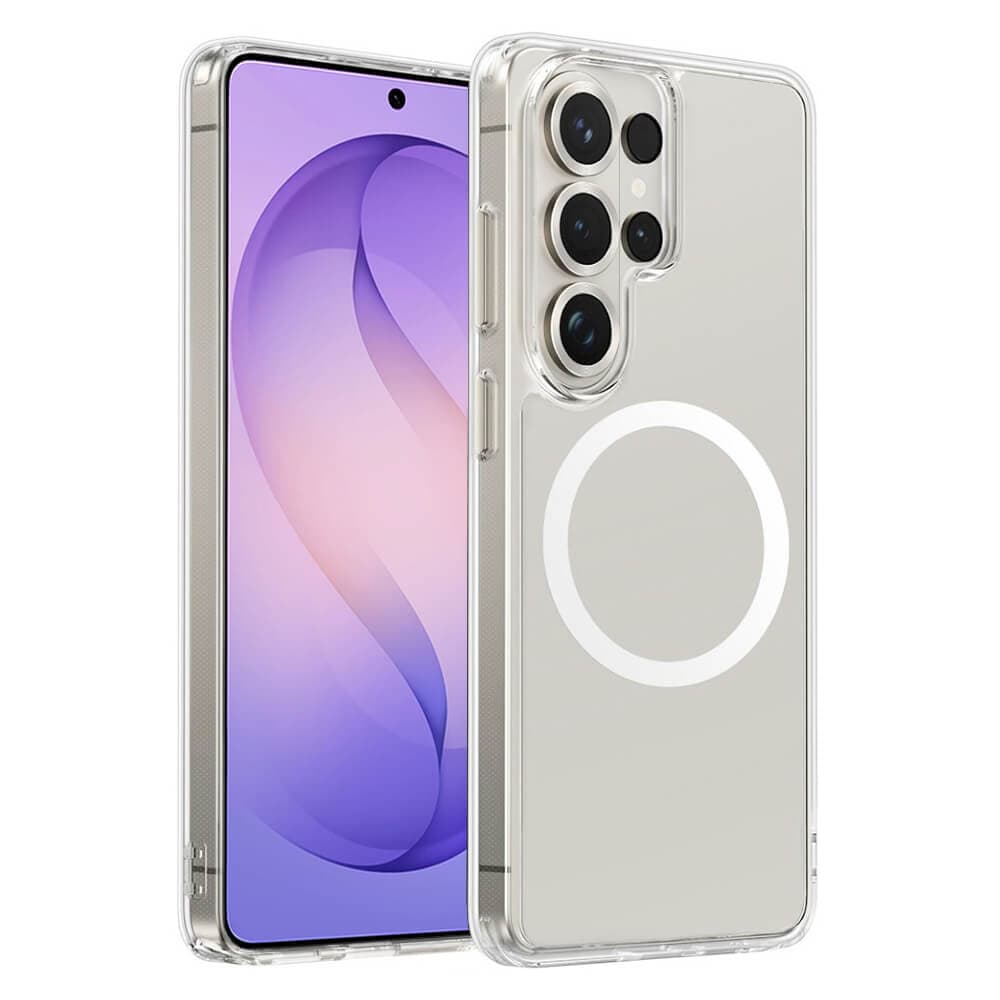Хибриден кейс с висока степен на защита с MagSafe за Samsung Galaxy S26 Ultra - Blueo Crystal+ Anti-Drop MagSafe Case (прозрачен)