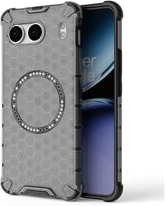 Хибриден удароустойчив кейс с MagSafe за OnePlus Nord 4 - Techsuit HoneyComb Shield MagSafe Case (черен)