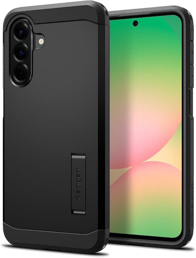 Хибриден кейс с най-висока степен на защита за Samsung Galaxy A56 5G - Spigen Tough Armor Case (черен)