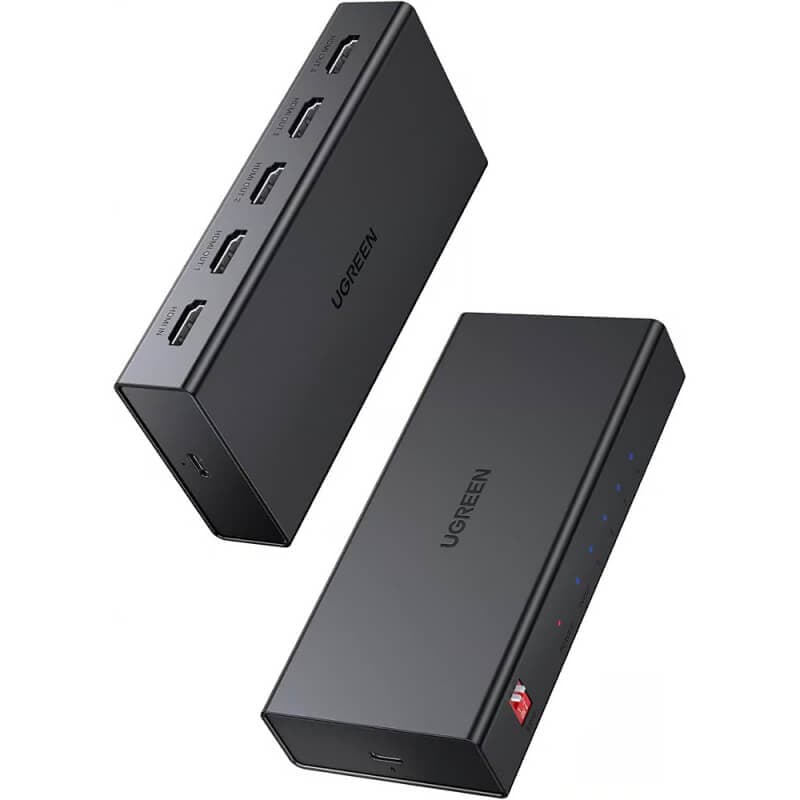 5-портов 4K HDMI сплитер за компютри, монитори и др. устройства - Ugreen HDMI 4K Splitter UGREEN CM570