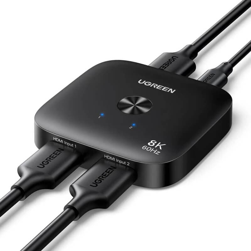 2-портов HDMI 8K превключвател за компютри и монитори - Ugreen Switch HDMI 8K