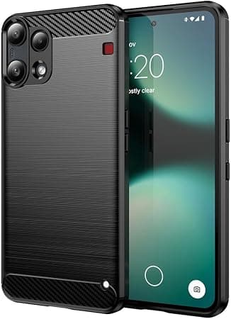 Тънък силиконов (TPU) калъф за Nothing Phone (3a) Lite - Techsuit Carbon Silicone Case (черен)