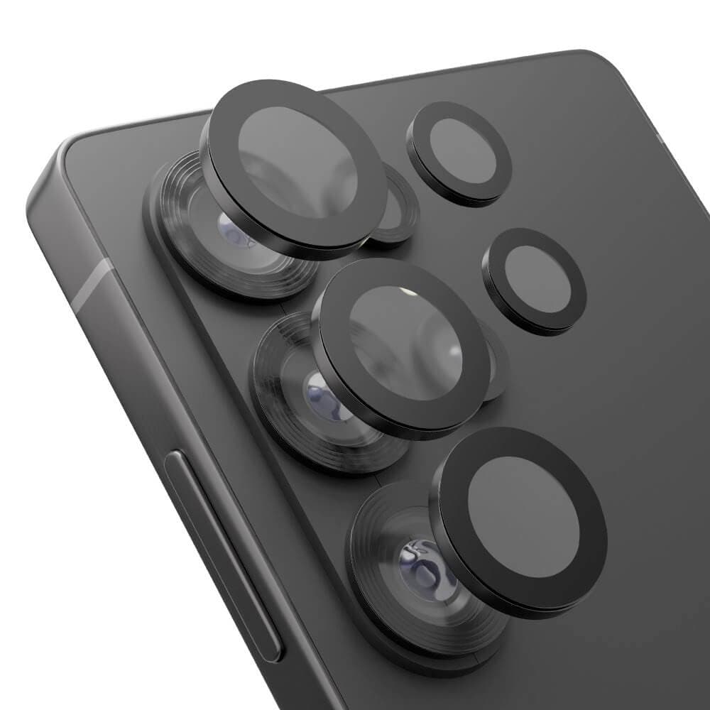 Предпазни стъклени лещи за камерата на Samsung Galaxy S26 Ultra - OBALME Tempered Glass Camera Lens Protector (черен)