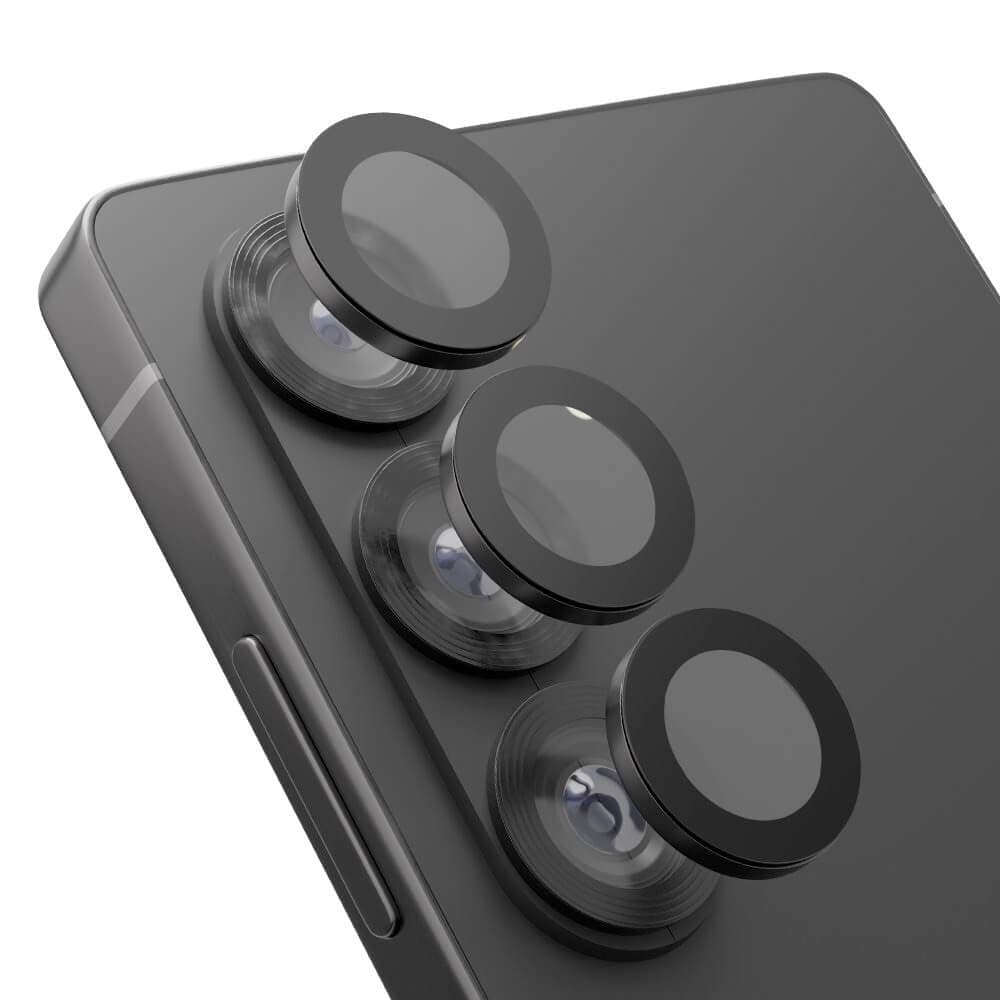 Предпазни стъклени лещи за камерата на Samsung Galaxy S26 Plus - OBALME Tempered Glass Camera Lens Protector (черен)