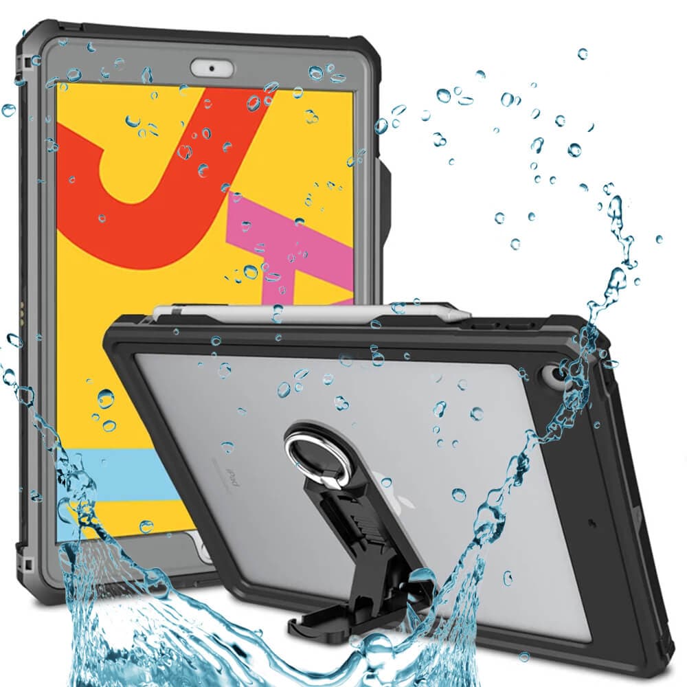 Ударо и водоустойчив кейс за iPad 10.2 (2019 / 2020 / 2021) - ShellBox IP68 Waterproof Case (черен)
