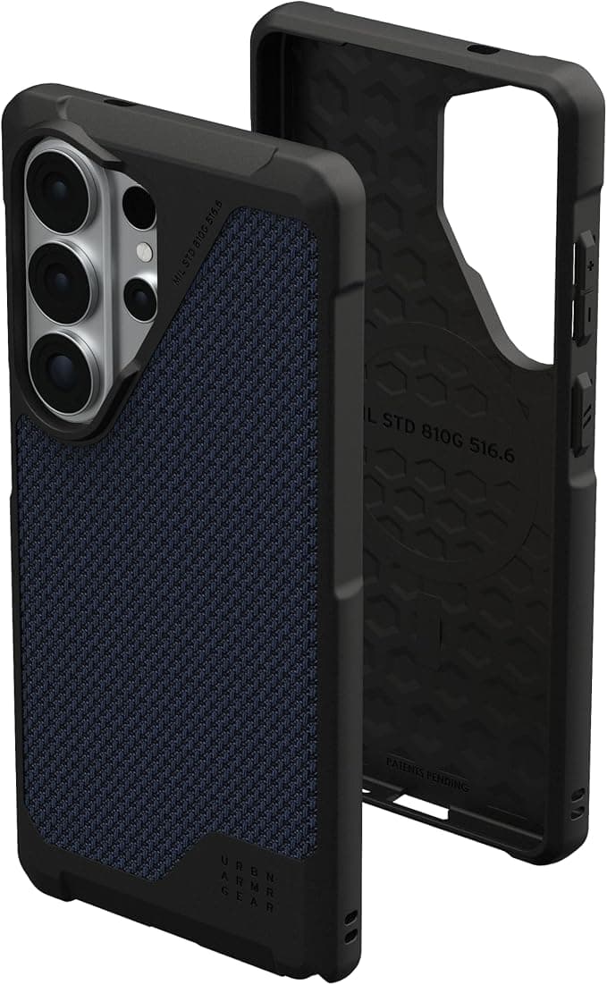 Удароустойчив хибриден кейс с MagSafe за Samsung Galaxy S26 Ultra - UAG Metropolis LT Kevlar Case (тъмносин)