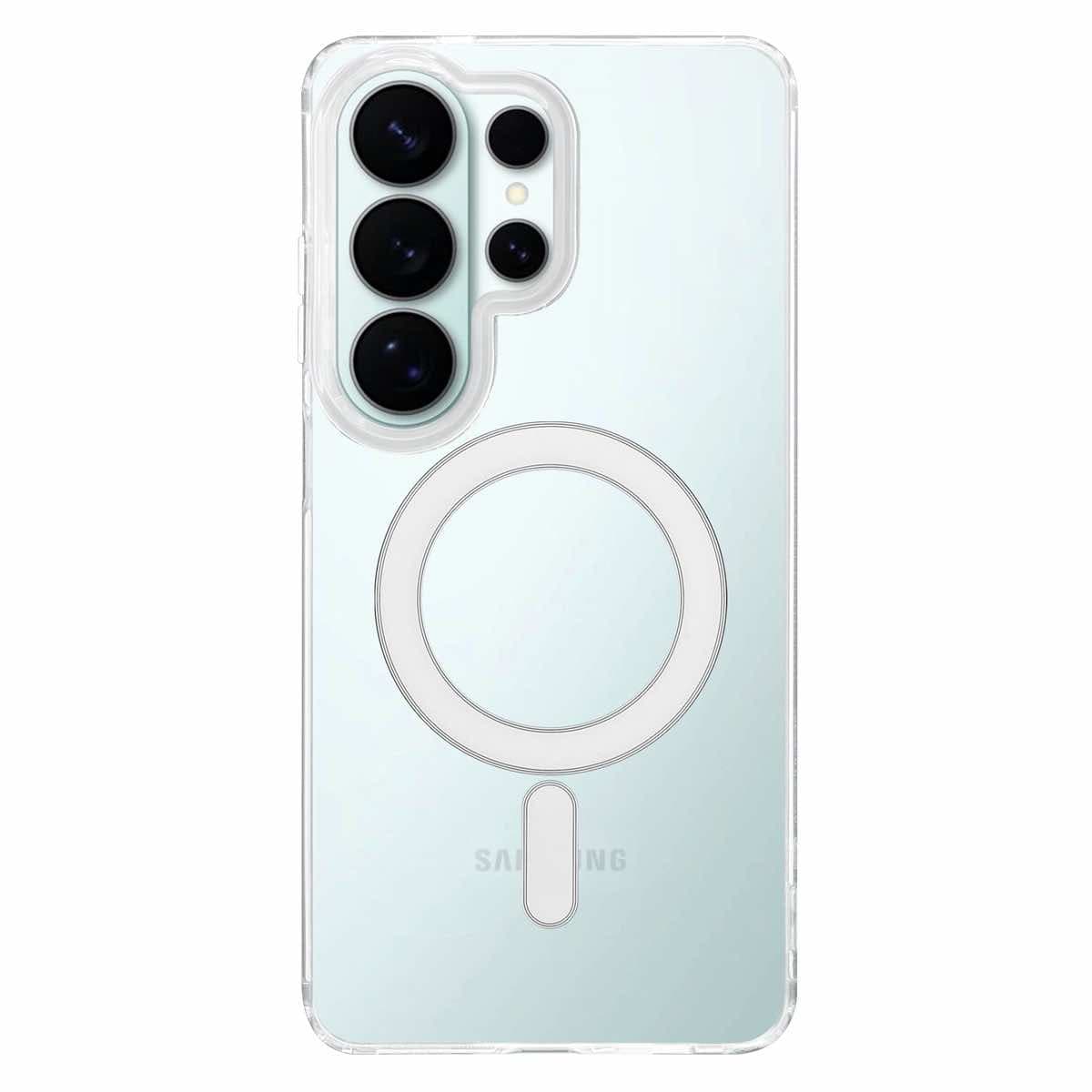 Хибриден удароустойчив кейс с MagSafe за Samsung Galaxy S26 Ultra (прозрачен) - Tactical MagForce Hybrid Cover