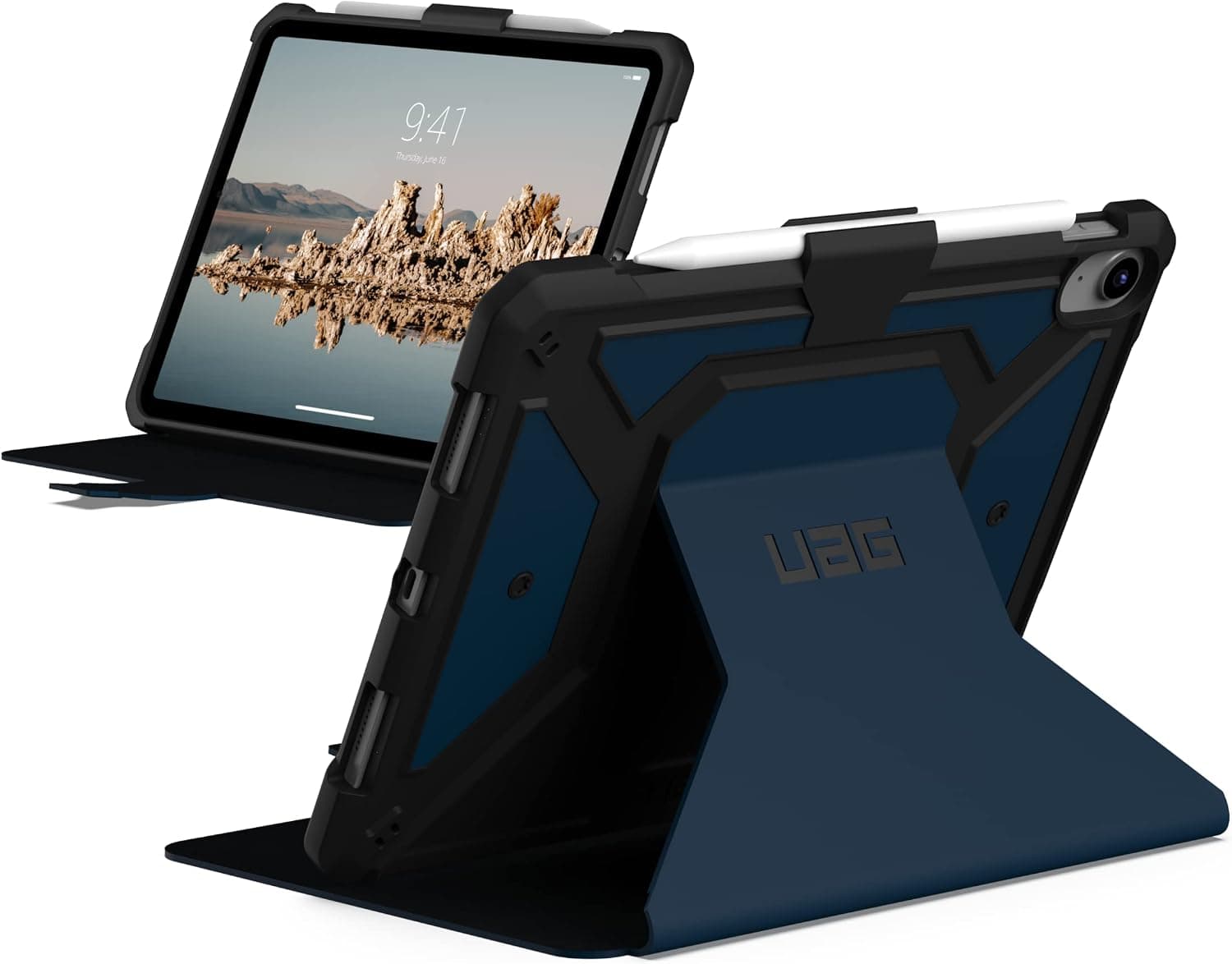 Удароустойчив хибриден кейс от най-висок клас за iPad 10 (2022), iPad 11 (2025) - UAG Metropolis SE Case (тъмосин)