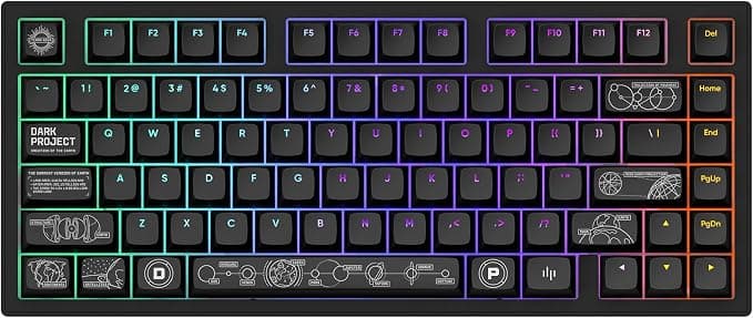 Геймърска безжична клавиатура Dark Project ALU81A Terra Nova V2 Black RGB