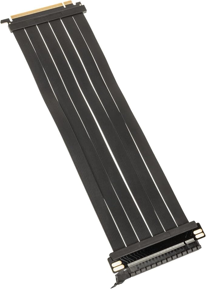 Кабел Kolink PCIe 5.0 Riser Cable, 180 градуса, 300mm - Черен