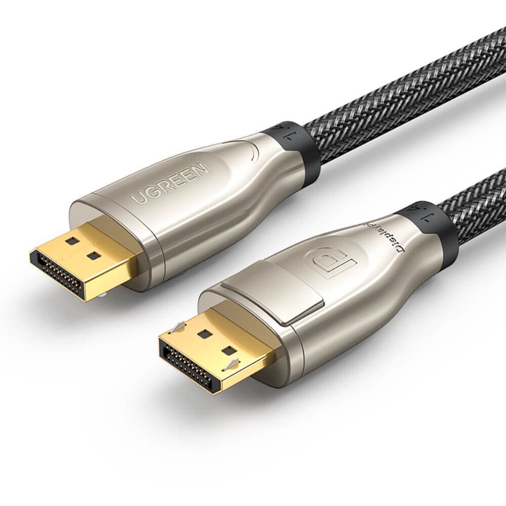 Кабел DisplayPort към DisplayPort с поддръжка на 8K - Ugreen DisplayPort 1.4 to DisplayPort 1.4 Cable 8K (черен) (100 см)