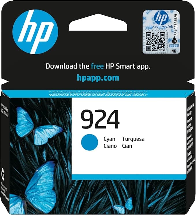 HP 924 Cyan Original Ink Cartridge