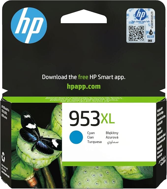 HP 953XL High Yield Cyan Original Ink Cartridge
