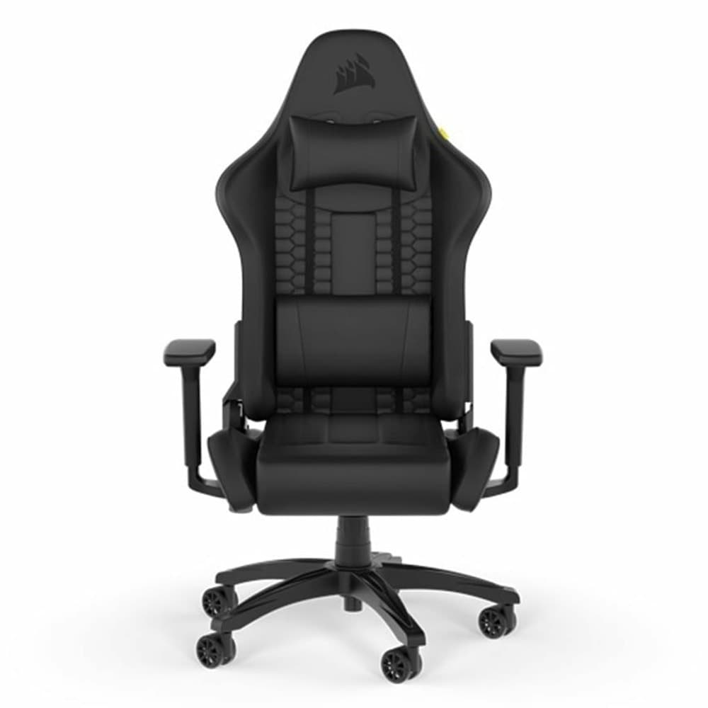 Геймърски стол Corsair TC100 RELAXED - Leatherette Black/Black