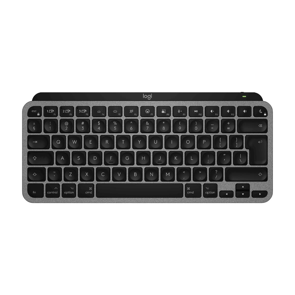 Безжична клавиатура за Mac компютри - Logitech MX Keys Mini for Mac Wireless US INTL Layout Keyboard (тъмносив)