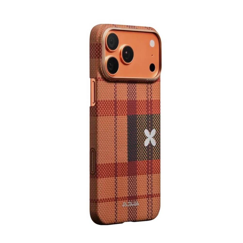 Кевларен кейс с MagSafe за iPhone 17 Pro - Pitaka Flora in Grid Cloud Dusk Edge Ultra Slim Aramid Fiber Case Limited Edition