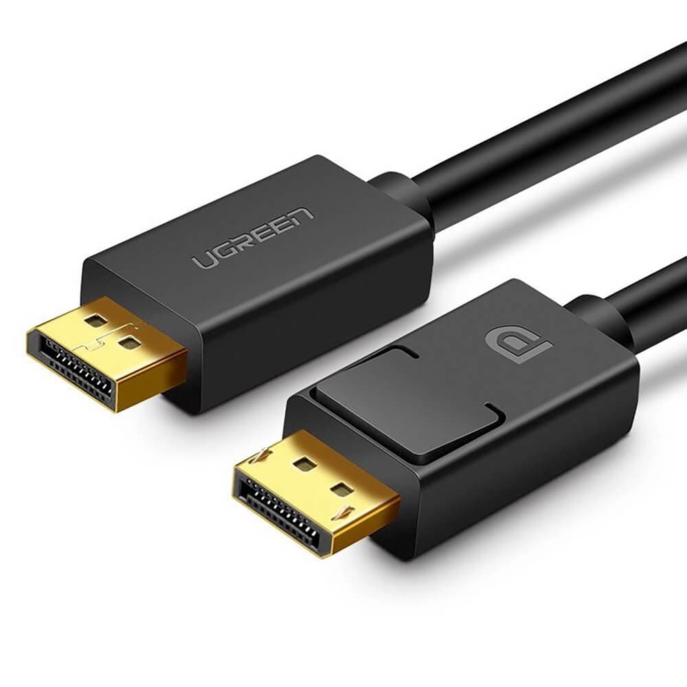 Кабел DisplayPort към DisplayPort с поддръжка на 4K - Ugreen DisplayPort 1.2 to DisplayPort 1.2 4K Cable (черен) (100 см)