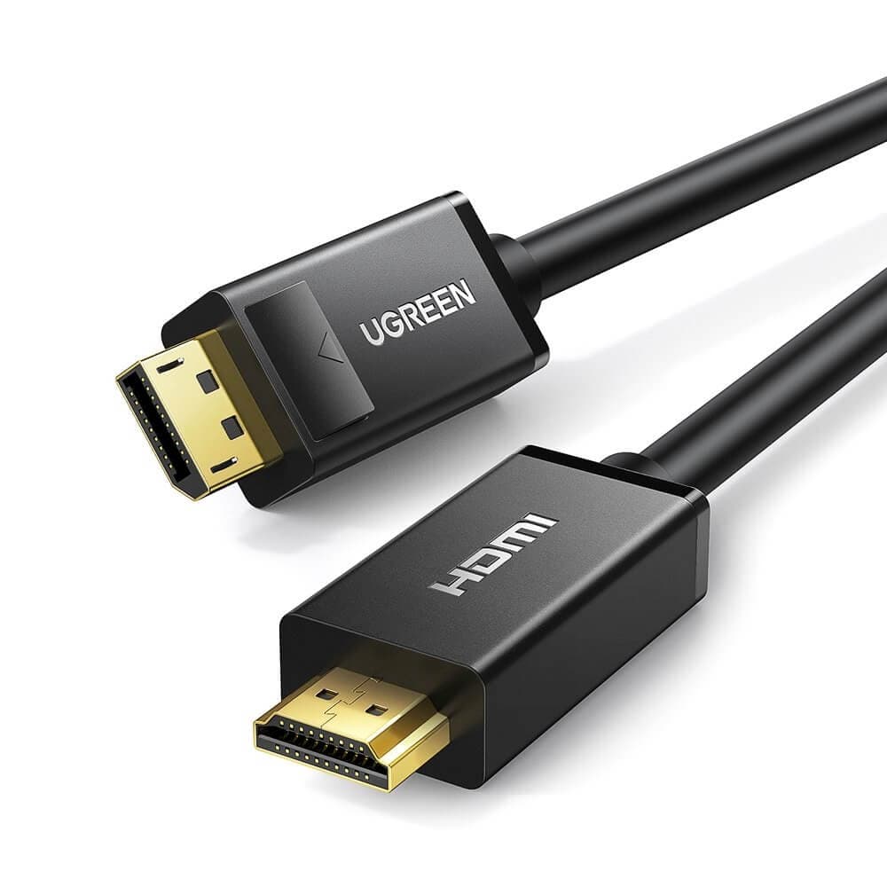 Кабел DisplayPort към HDMI с поддръжка на 4K - Ugreen DisplayPort to HDMI 4K Cable (черен) (300 см)