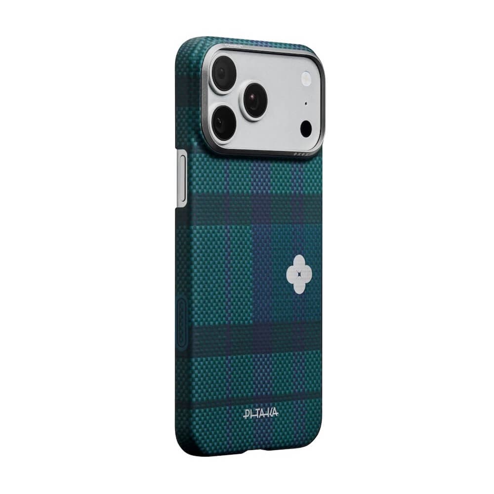 Кевларен кейс с MagSafe за iPhone 17 Pro Max - Pitaka Flora in Grid Forest Dawn Edge Ultra Slim Aramid Fiber Case Limited Edition