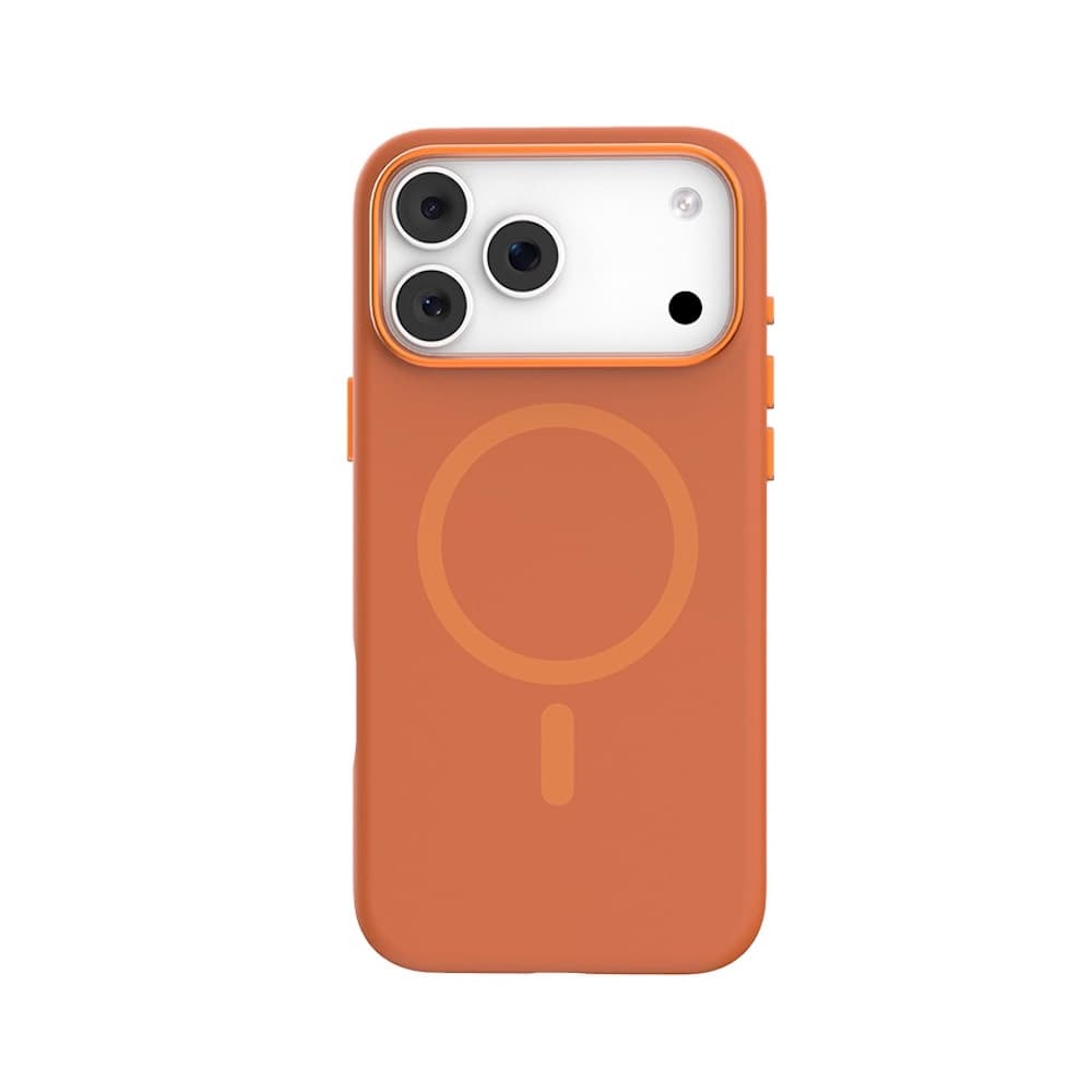 Силиконов (TPU) калъф с MagSafe за iPhone 17 Pro - Mutural Pure Soft Silicone MagSafe Case (оранжев)