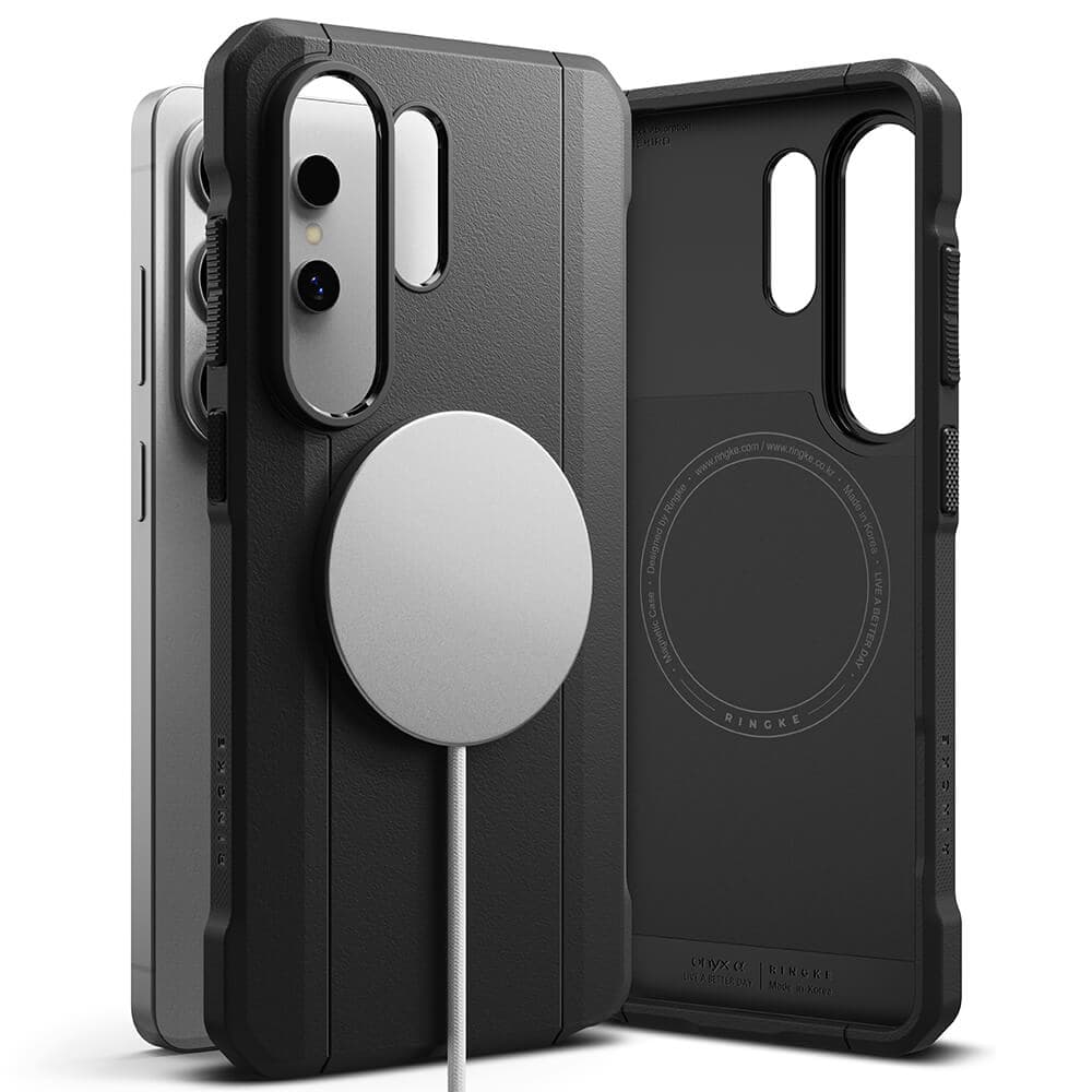 Силиконов (TPU) калъф с MagSafe за Samsung Galaxy S26 Ultra - Ringke Onyx Alpha MagSafe Case (черен)