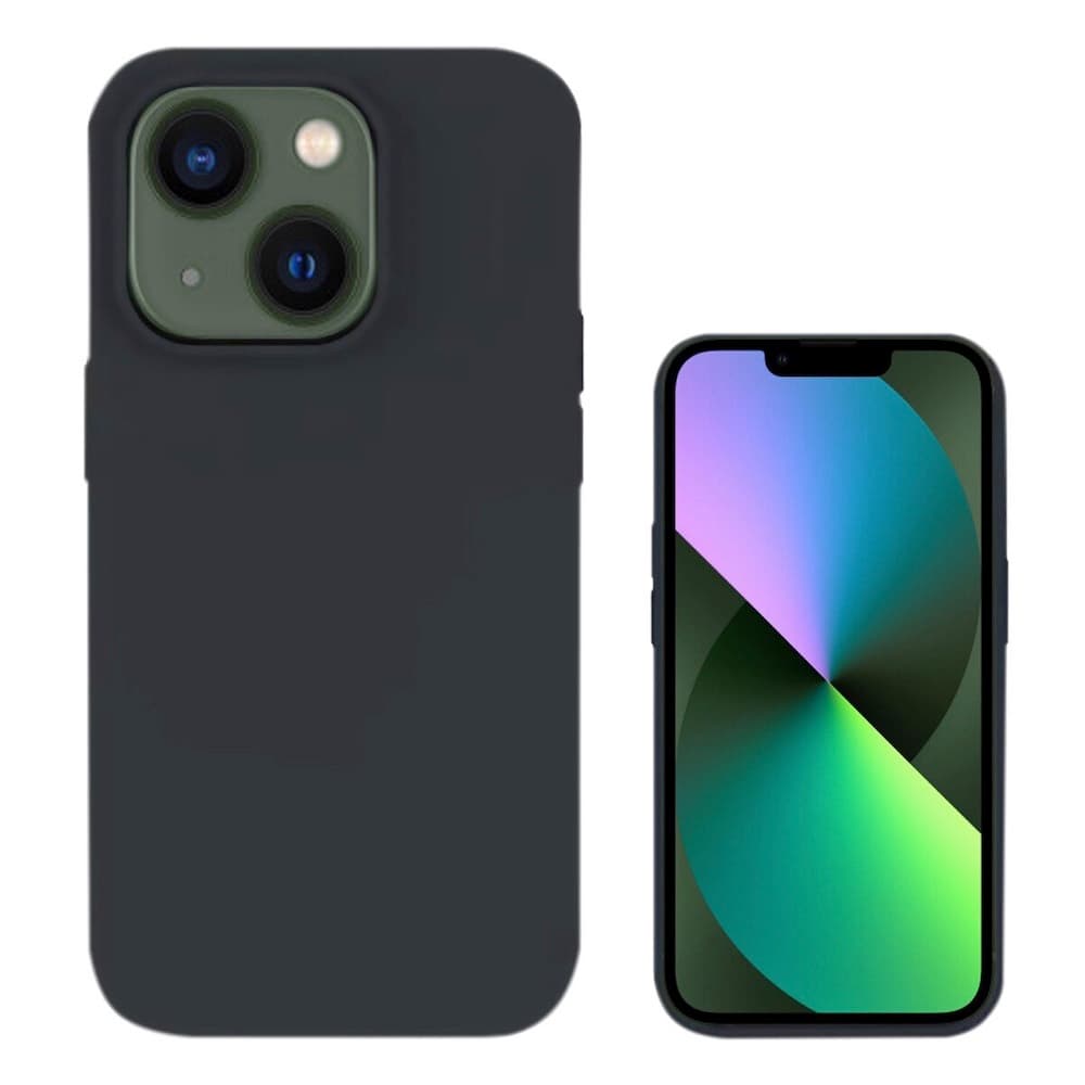 Силиконов (TPU) калъф с MagSafe за iPhone 14 - 4smarts Cupertino Silicone Case (черен) (bulk)