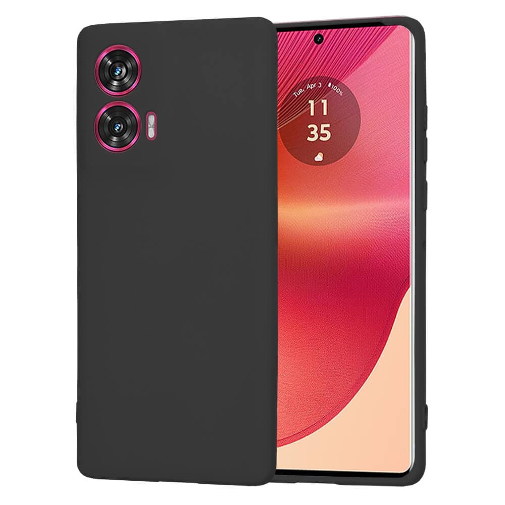 Силиконов (TPU) калъф за Motorola Edge 50 Fusion - Techsuit SoftFlex Silicone Case (черен)