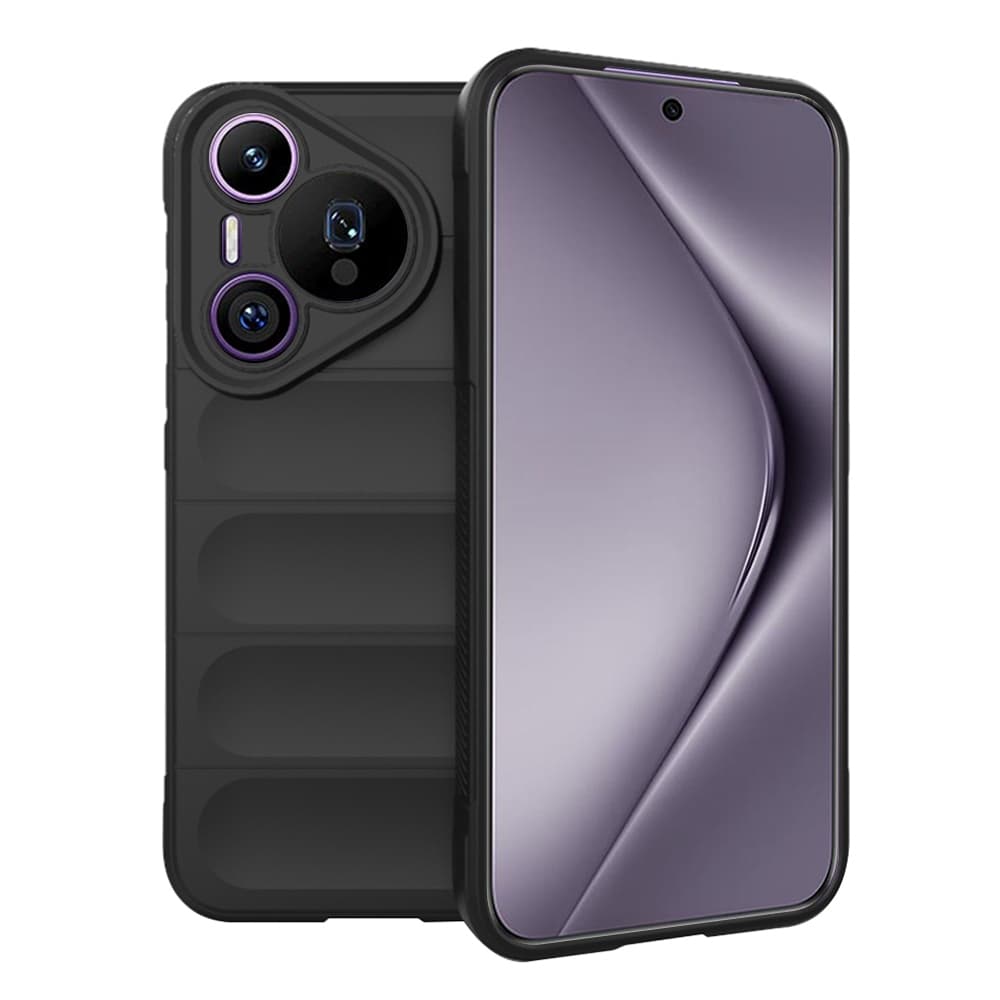 Удароустойчив силиконов (TPU) калъф за Huawei Pura 70 Pro - Techsuit Magic Shield TPU Case (черен)