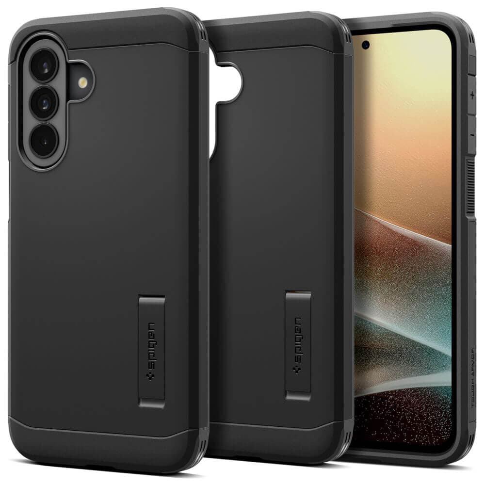 Хибриден кейс с най-висока степен на защита за Samsung Galaxy A37 5G - Spigen Tough Armor Case (черен)