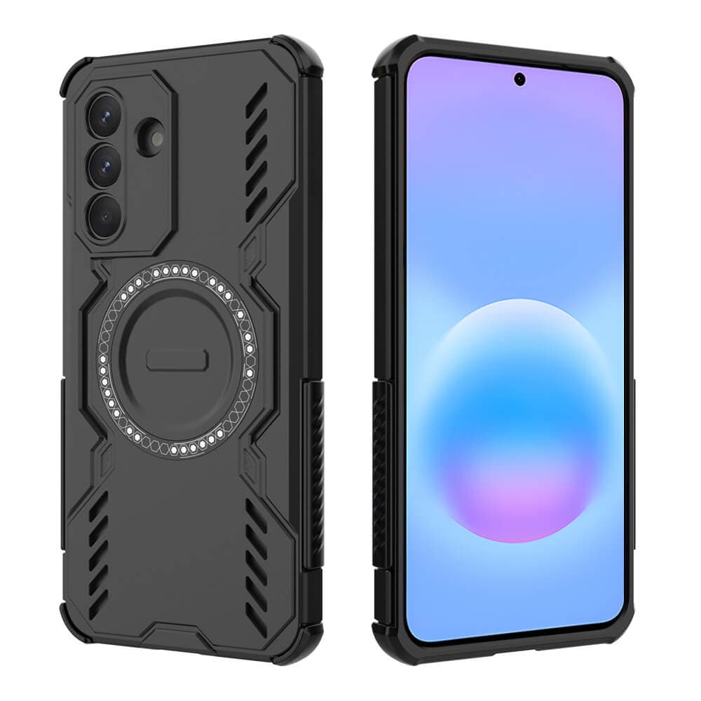 Хибриден удароустойчив кейс с MagSafe за Samsung Galaxy A57 5G - Techsuit ArmorMag Case (черен)