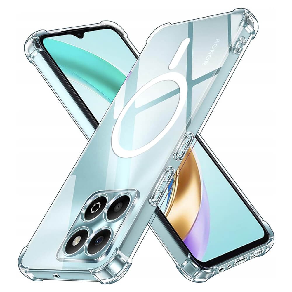 Удароустойчив силиконов (TPU) калъф с MagSafe за Honor X6b - Techsuit Shockproof Clear Silicone Case (прозрачен)