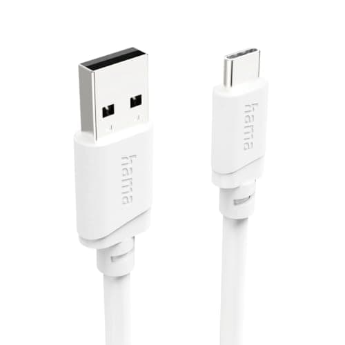 HAMA Кабел USB-A - USB-C, 2 м, бял