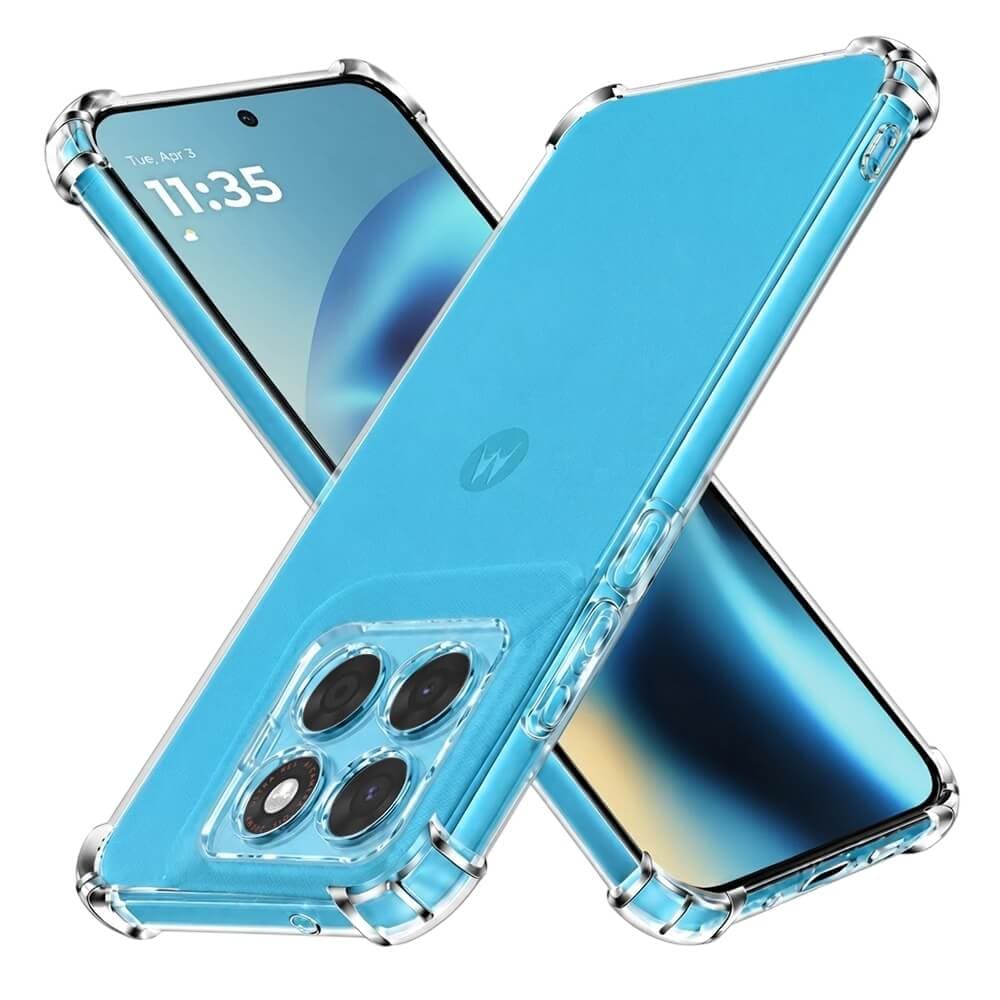 Удароустойчив силиконов (TPU) калъф за Motorola Moto G87, Moto G77, Moto G67 - Techsuit Shockproof Clear Silicone Case (прозрачен)
