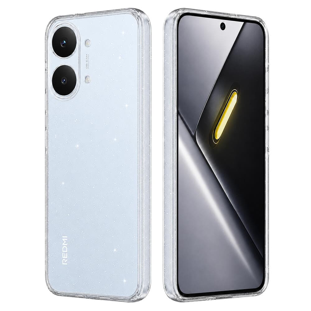 Силиконов (TPU) калъф за Xiaomi Poco X8 Pro Max - Techsuit SparkleSkin Silicone Case (прозрачен)