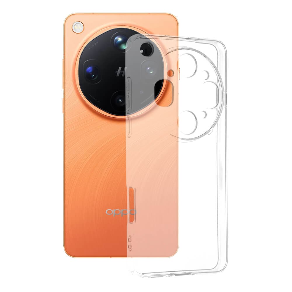 Силиконов (TPU) калъф за Oppo Find X9 Ultra - Techsuit Clear Silicone Case (прозрачен)