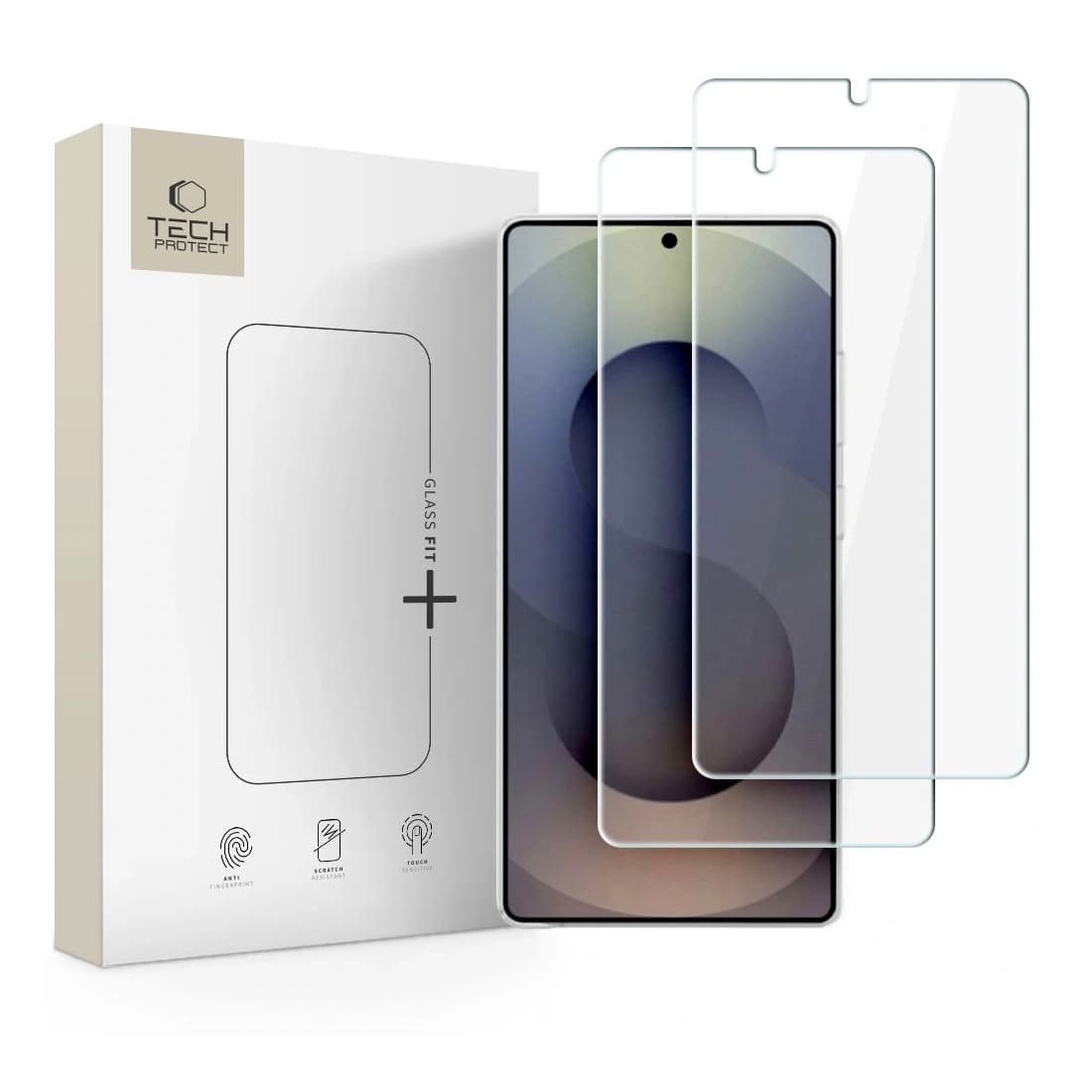 2 броя калени стъклени защитни покрития за дисплея на Samsung Galaxy S26 Ultra - Tech-Protect Glass Fit Plus Tempered Glass 2.5D 2 Pack (прозрачен)