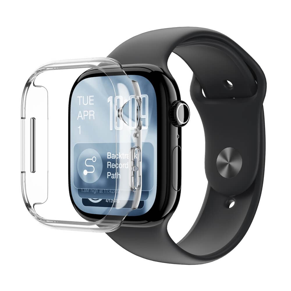Хибриден кейс с висока степен на защита за Apple Watch 10 46мм, Apple Watch 11 46мм - AmazingThing Protective Case (прозрачен)