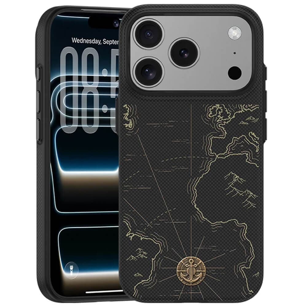 Кевларен кейс с MagSafe за iPhone 18 Pro Max, iPhone 17 Pro Max - Benks Magnetic Armor Edge X1 Air Navigator Kevlar 600D