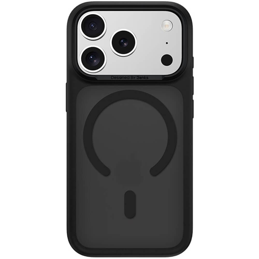 Хибриден удароустойчив кейс с MagSafe за iPhone 18 Pro Max, iPhone 17 Pro Max - Benks Magnetic Mist Metal Frame Case (черен)
