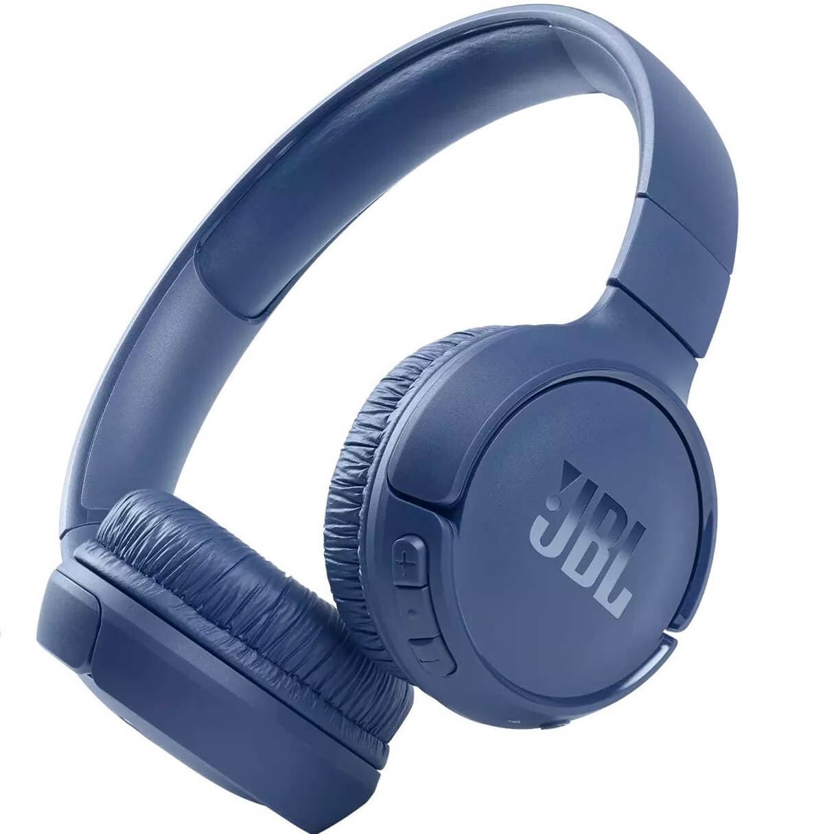 Безжични Bluetooth слушалки с микрофон за мобилни устройства (син) - JBL T510 BT