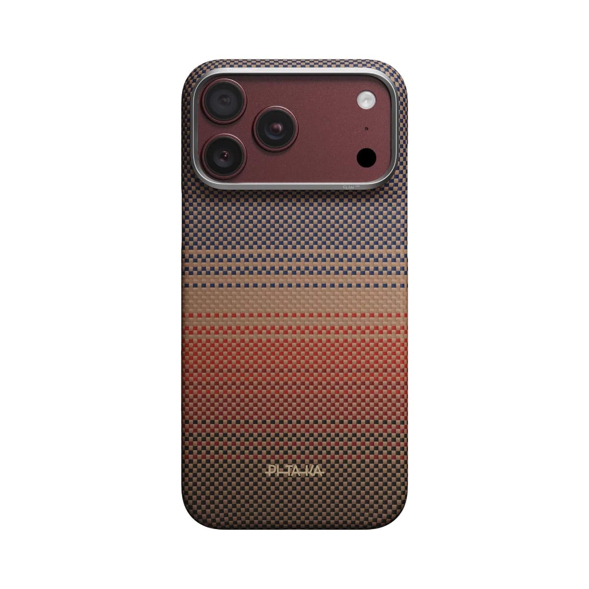 Кевларен кейс с MagSafe за iPhone 18 Pro Max, iPhone 17 Pro Max - Pitaka Edge Ultra-Slim Sunset Moonrise Aramid Fiber Case