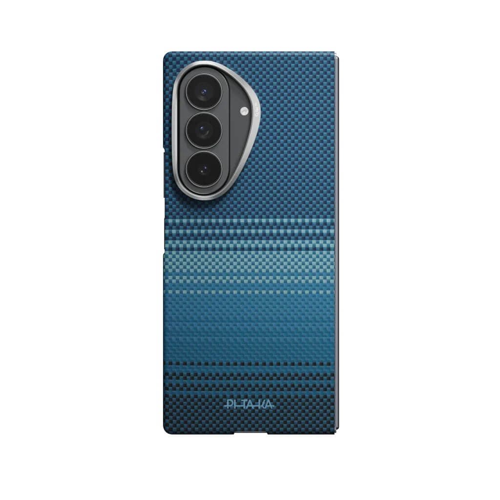 Кевларен кейс с MagSafe за Samsung Galaxy Z Fold8 Ultra - Pitaka Edge Ultra-Slim Sunset Moonrise Aramid Fiber Case