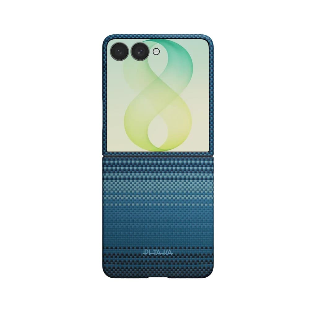Кевларен кейс с MagSafe за Samsung Galaxy Z Flip8 - Pitaka Edge Ultra-Slim Sunset Moonrise Aramid Fiber Case