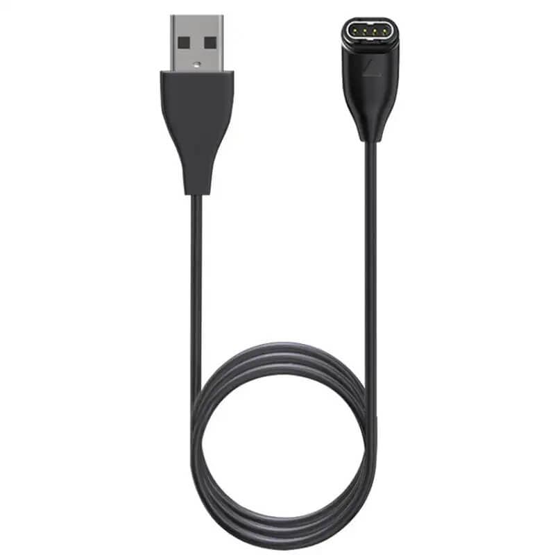 Магнитен кабел за Garmin смартчасовници (100 см) - Telone Garmin USB-A Charging Angled Cable (черен)