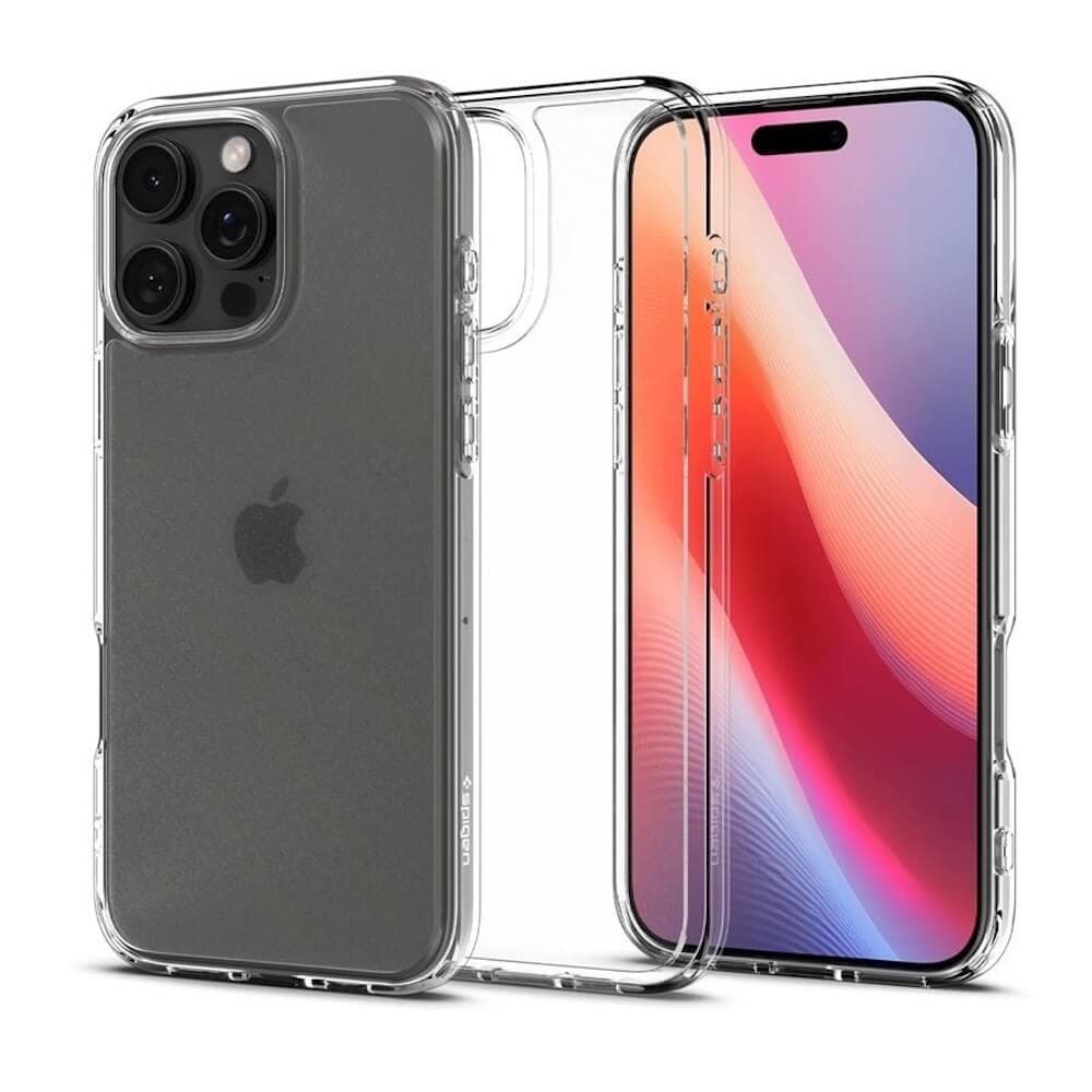 Хибриден кейс с висока степен на защита за iPhone 16 Pro - Spigen Ultra Hybrid Case (прозрачен-мат)