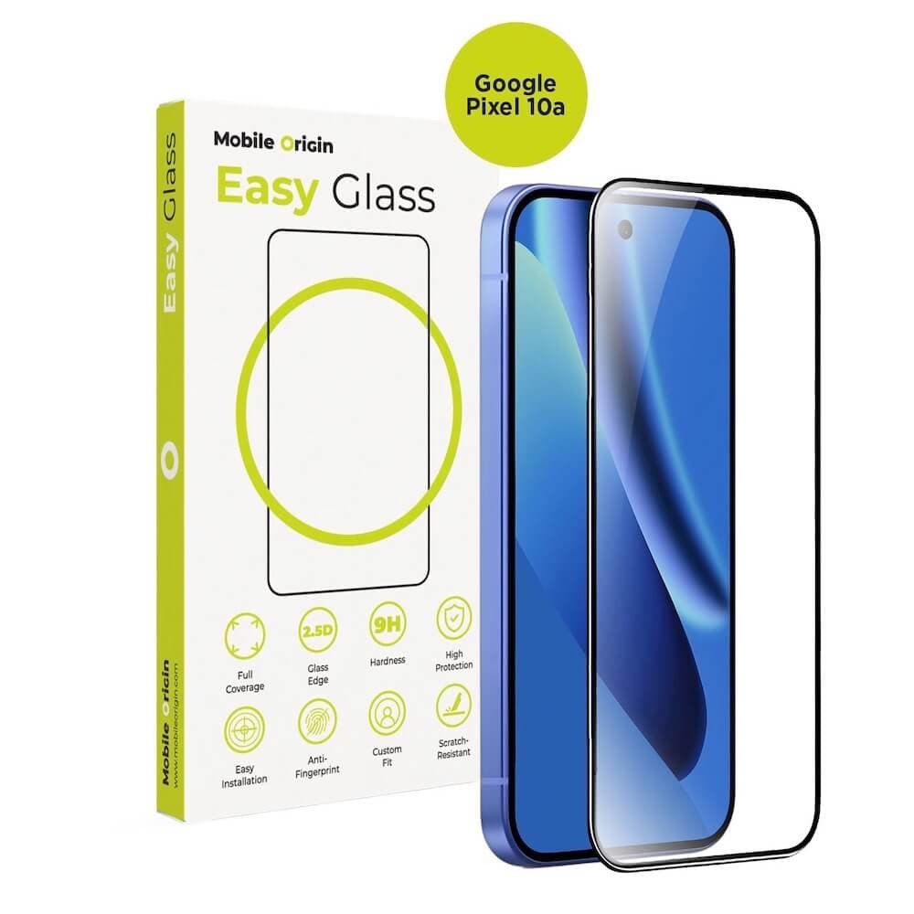 Стъклено защитно покритие за дисплея на Google Pixel 10 - Mobile Origin EasyGlass Full Cover Tempered Glass (черен-прозрачен)