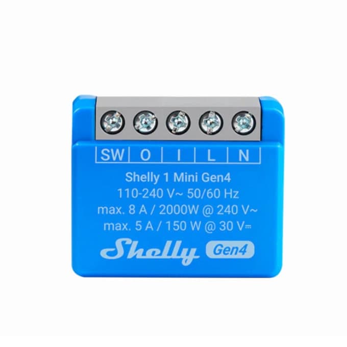 SHELLY 1 Mini Gen4 Matter WLAN 1-Channel Smart Relay