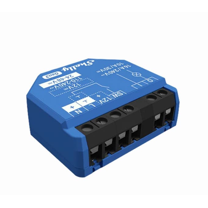 SHELLY 1 Gen3 WLAN 1-Channel Dry Contact Smart Relay