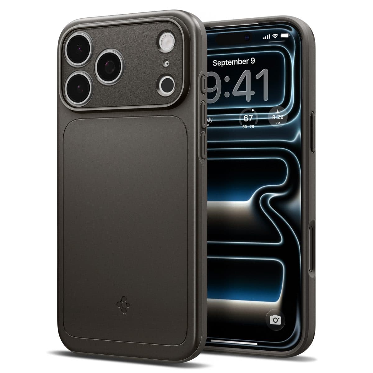 Качествен тънък матиран кейс с MagSafe за iPhone 18 Pro Max, iPhone 17 Pro Max - Spigen Thin Fit MagSafe Case (сив)