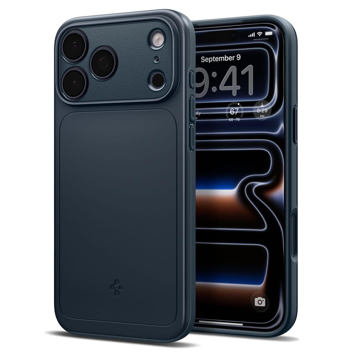 Качествен тънък матиран кейс с MagSafe за iPhone 18 Pro Max, iPhone 17 Pro Max - Spigen Thin Fit MagSafe Case (тъмносив)